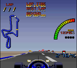 Nigel Mansell F-1 Challenge (Japan) In game screenshot